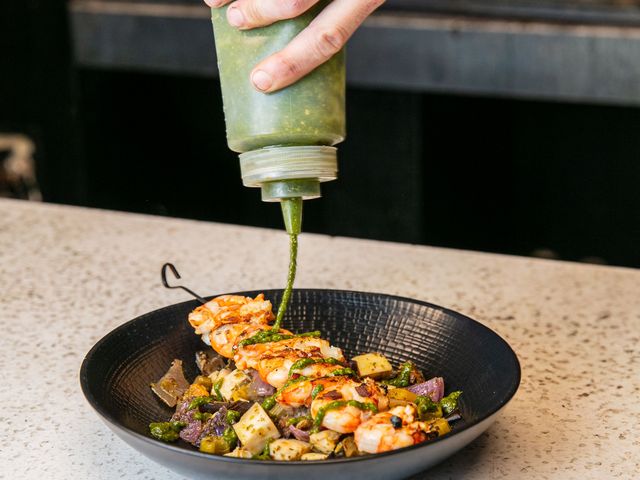 Braise Brochette crevettes