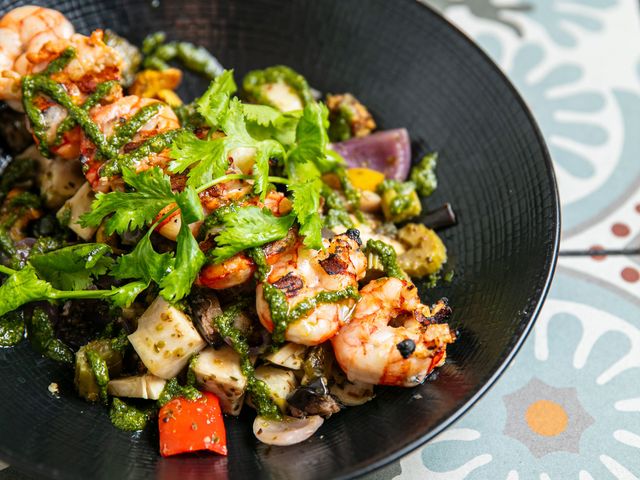 Braise Brochette crevettes